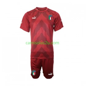 Camisolas de futebol Itália Guarda Redes Criança Equipamento Alternativa 2022/23 Manga Curta
